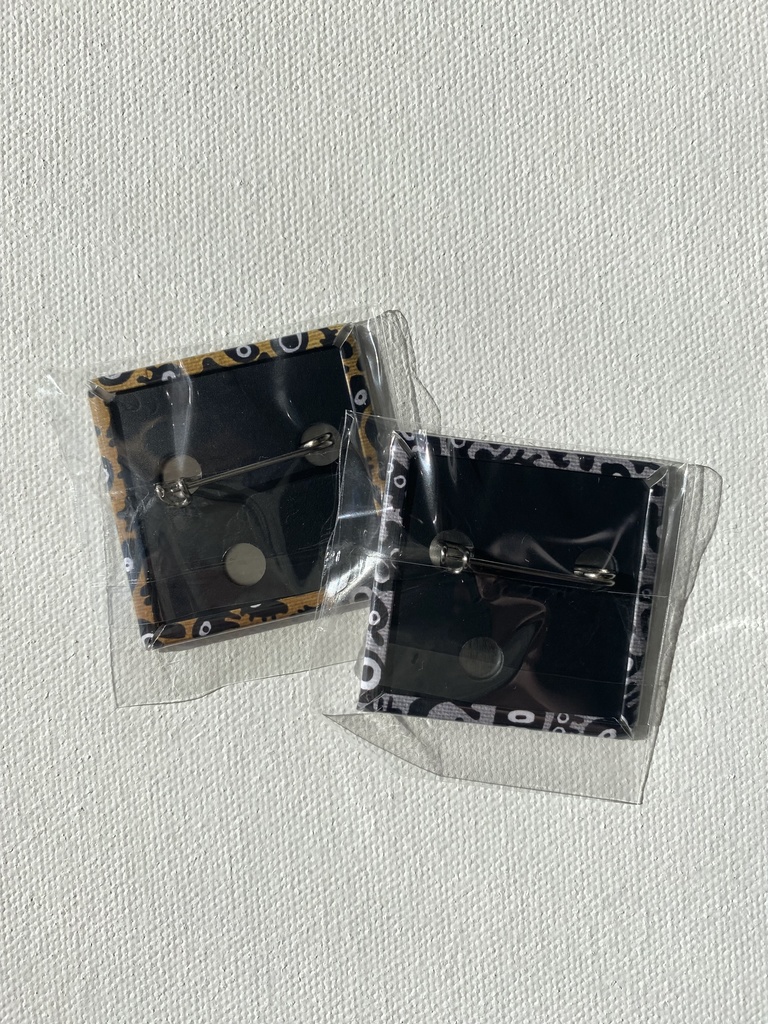 【缶バッジ】金銀アメーバ