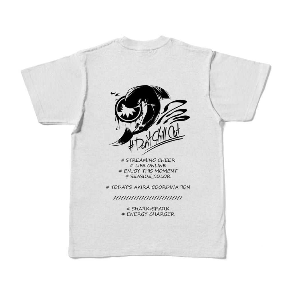 砂塚あきら モチーフTシャツ アッシュ