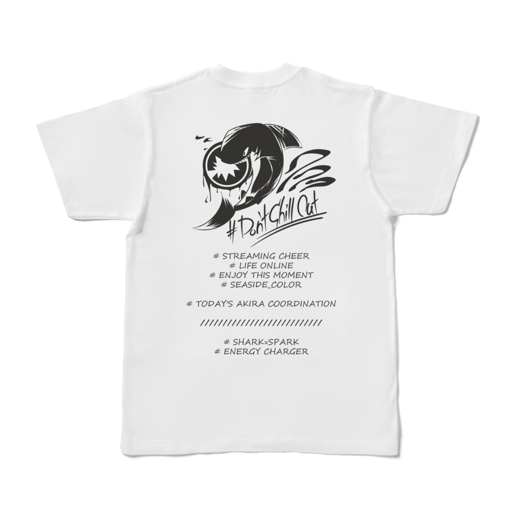 砂塚あきら モチーフTシャツ 白