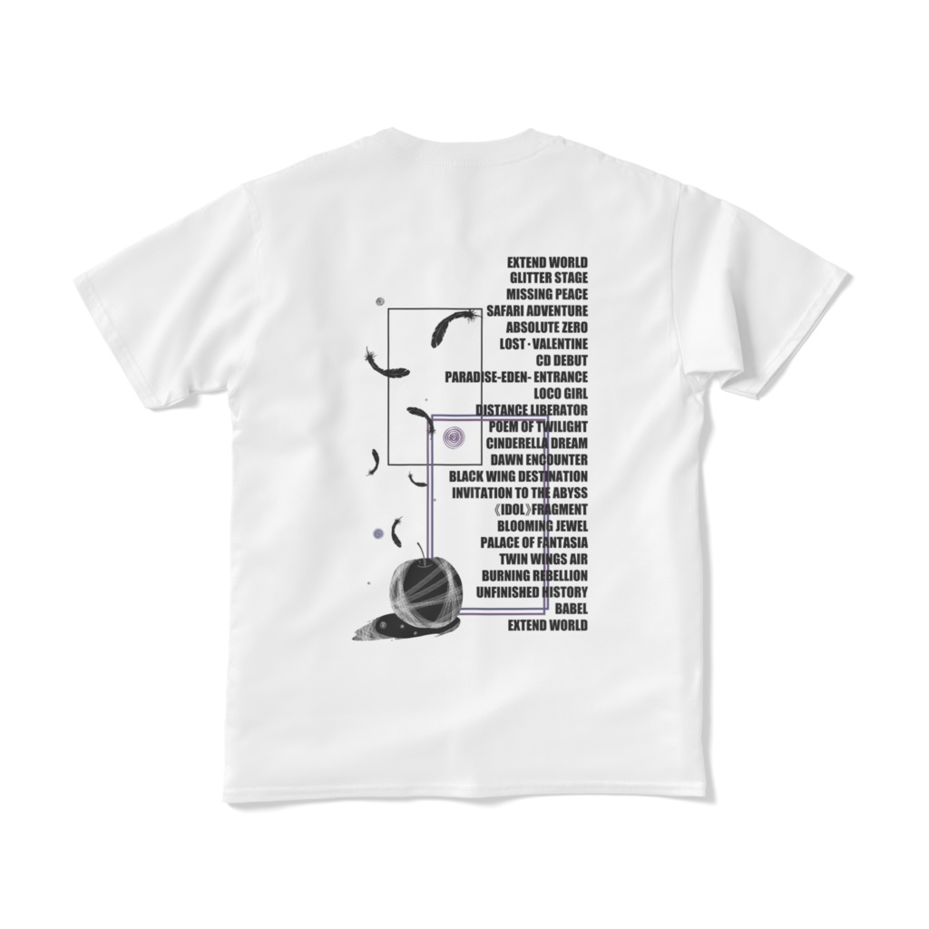 二宮飛鳥モチーフTシャツ 白