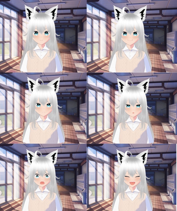 [3D avatar] Vroid model - kitsune