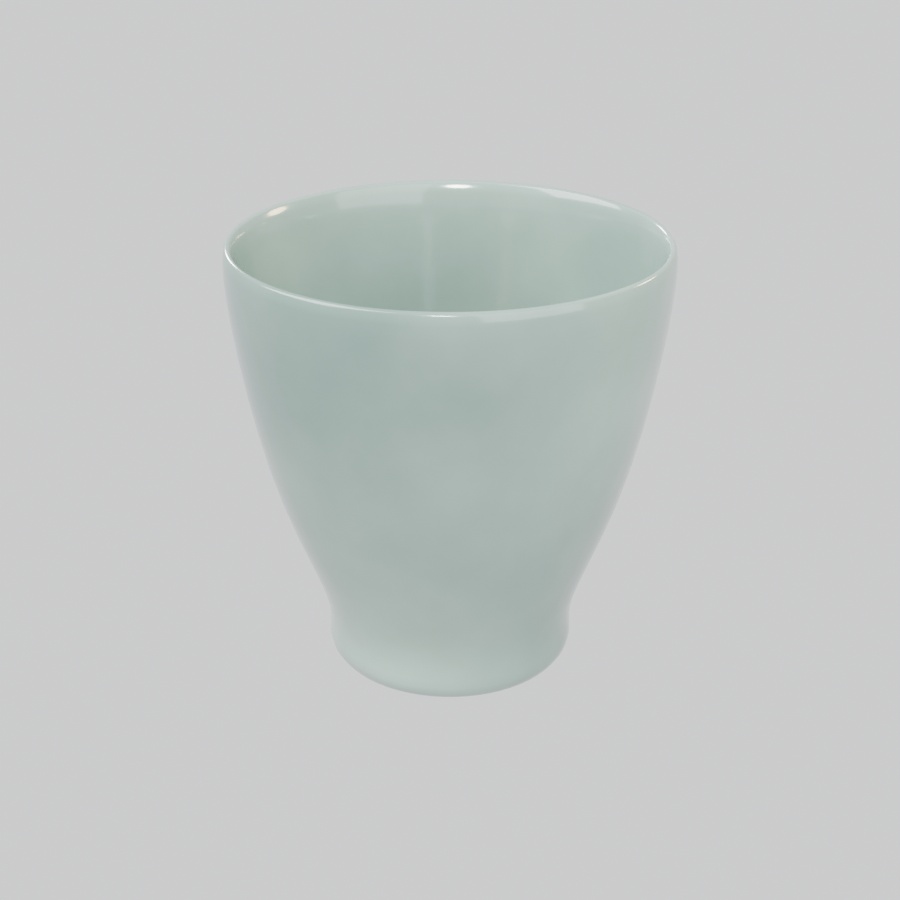 和風小物 3Dモデルセット|座布団・行灯・湯呑み(Blender / FBX / glTF)