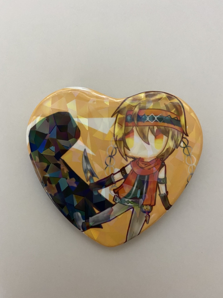 メギド ハート形缶バッジ