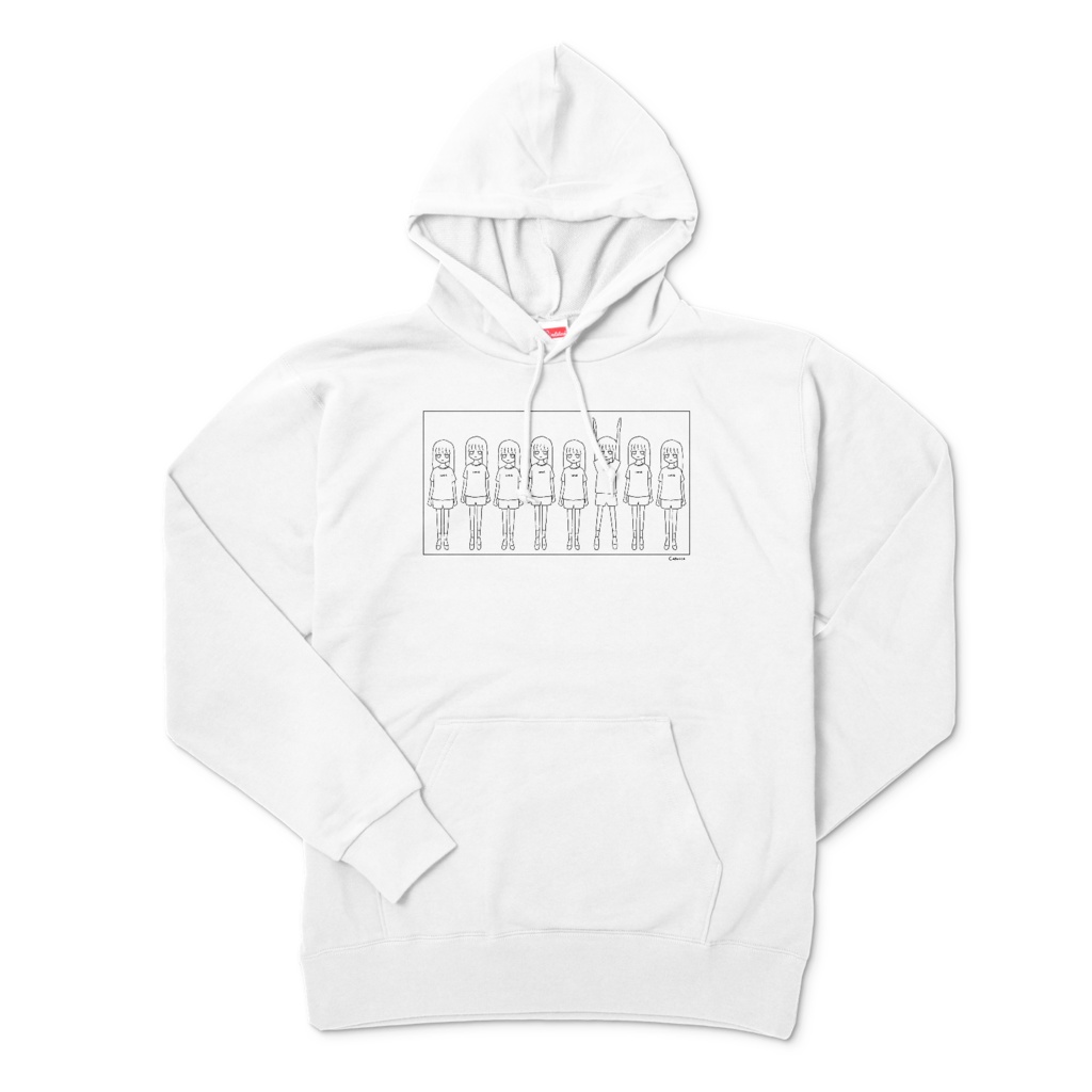 トミエうわーっ!パーカー(ホワイト)