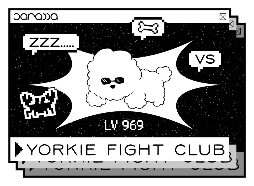 VS犬ステッカー