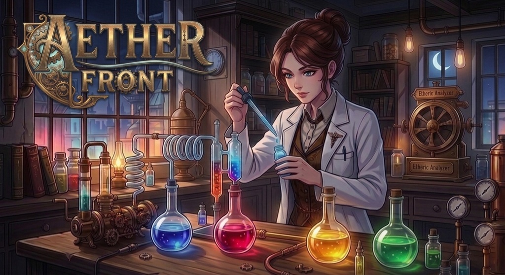 Aether Front(エーテル・フロント)【ソロ専用ボードゲーム/PnP】