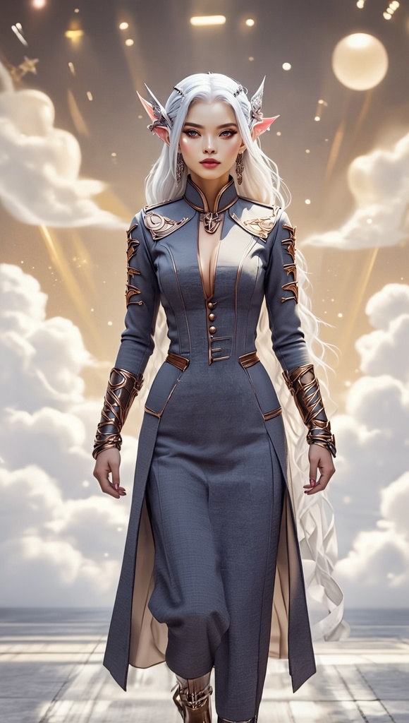 軍服エルフさん背景替え