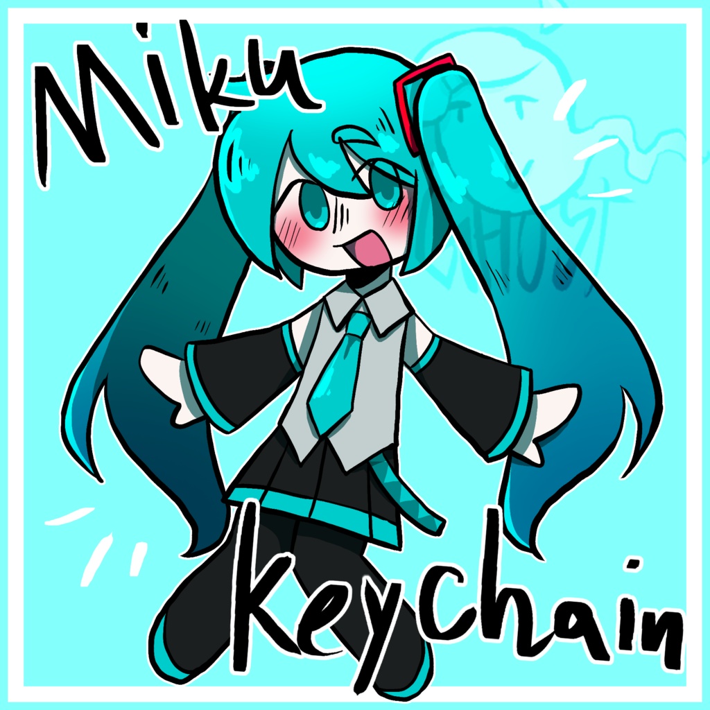 Chibi Hatsune Miku Keychain