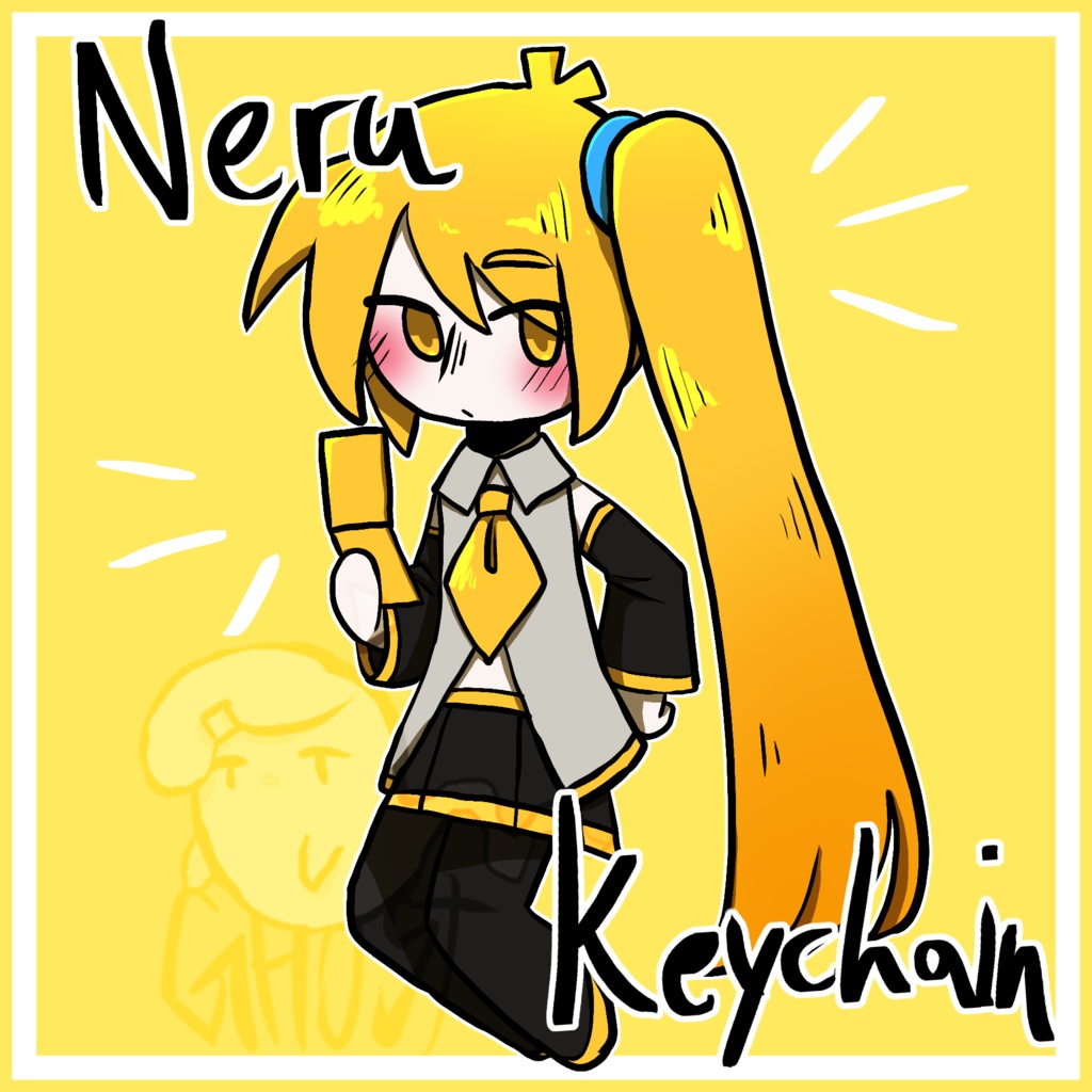 Chibi Akita Neru Keychain