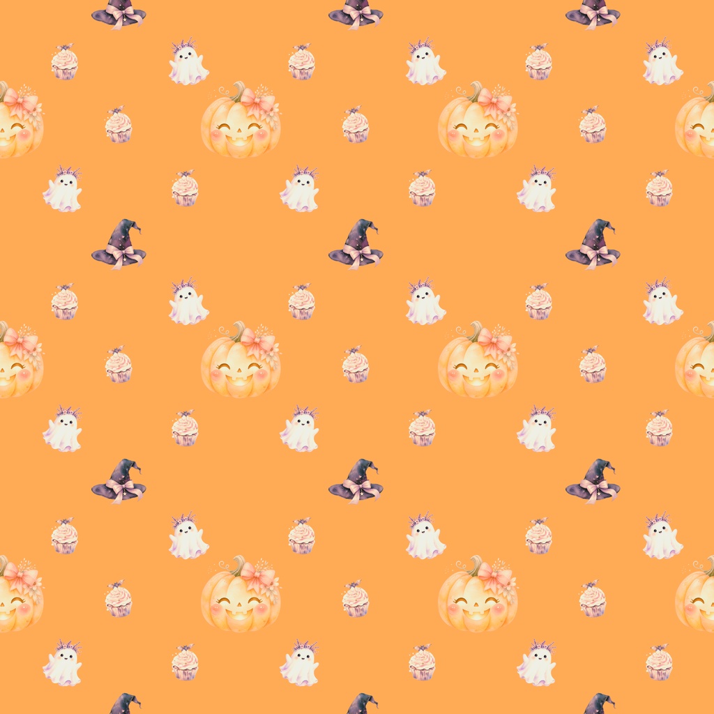 【かわいいメルヘンハロウィン】デジタルペーパー5色セット