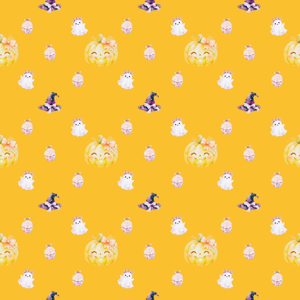 【かわいいメルヘンハロウィン】デジタルペーパー5色セット