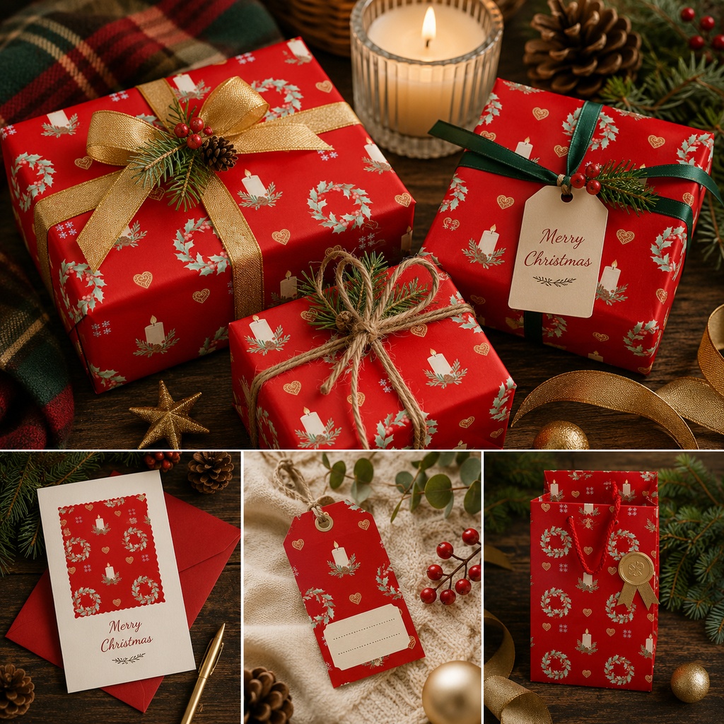【大人のクリスマス】デジタルペーパー5色セット