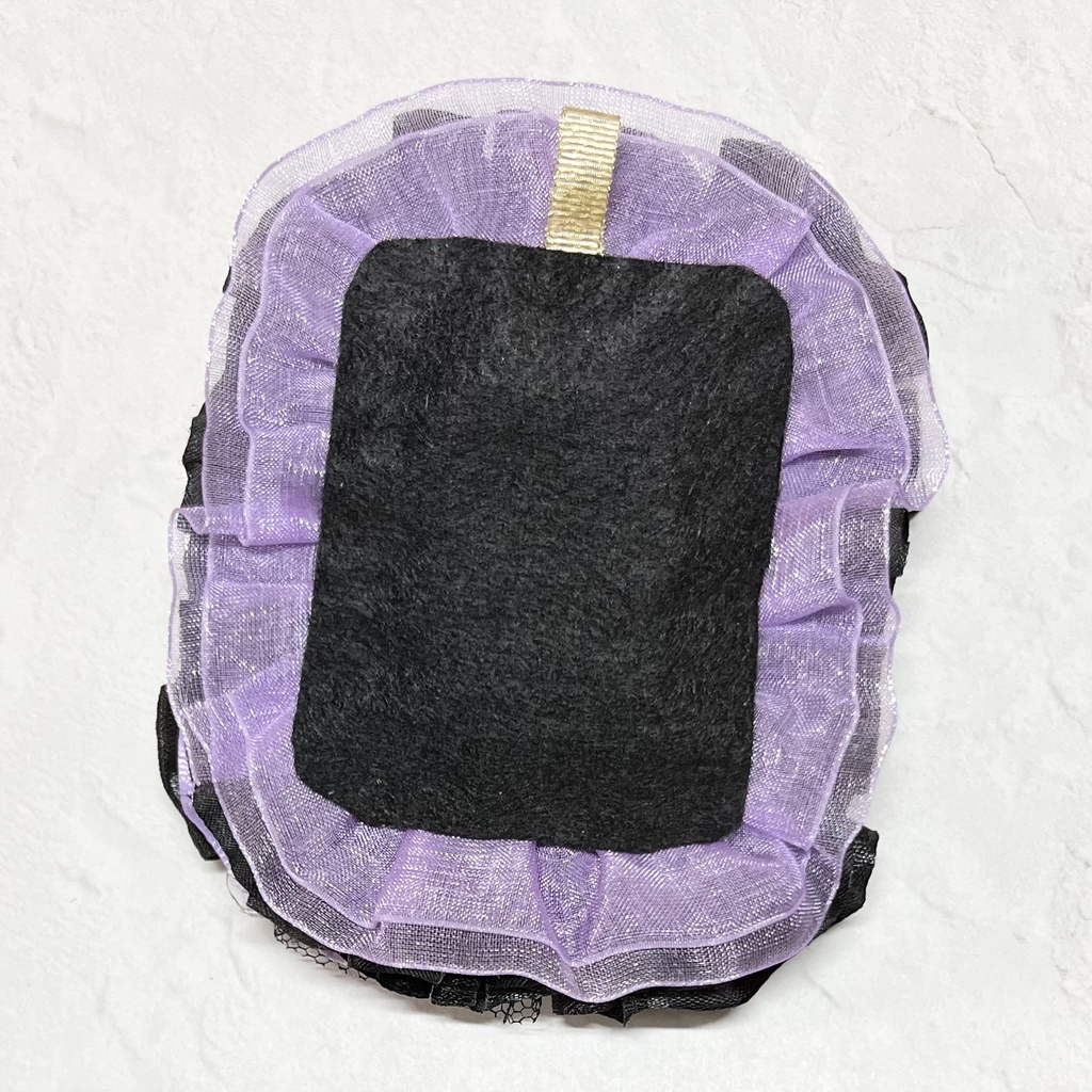 トレカケースデコB8 & 痛ロゼット57mm 薄紫×黒