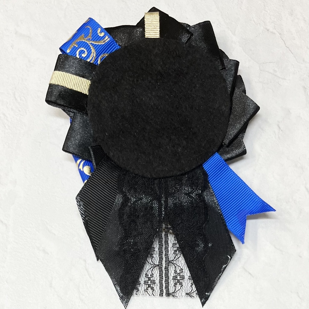 トレカケースデコB8 & 痛ロゼット57mm 青×黒