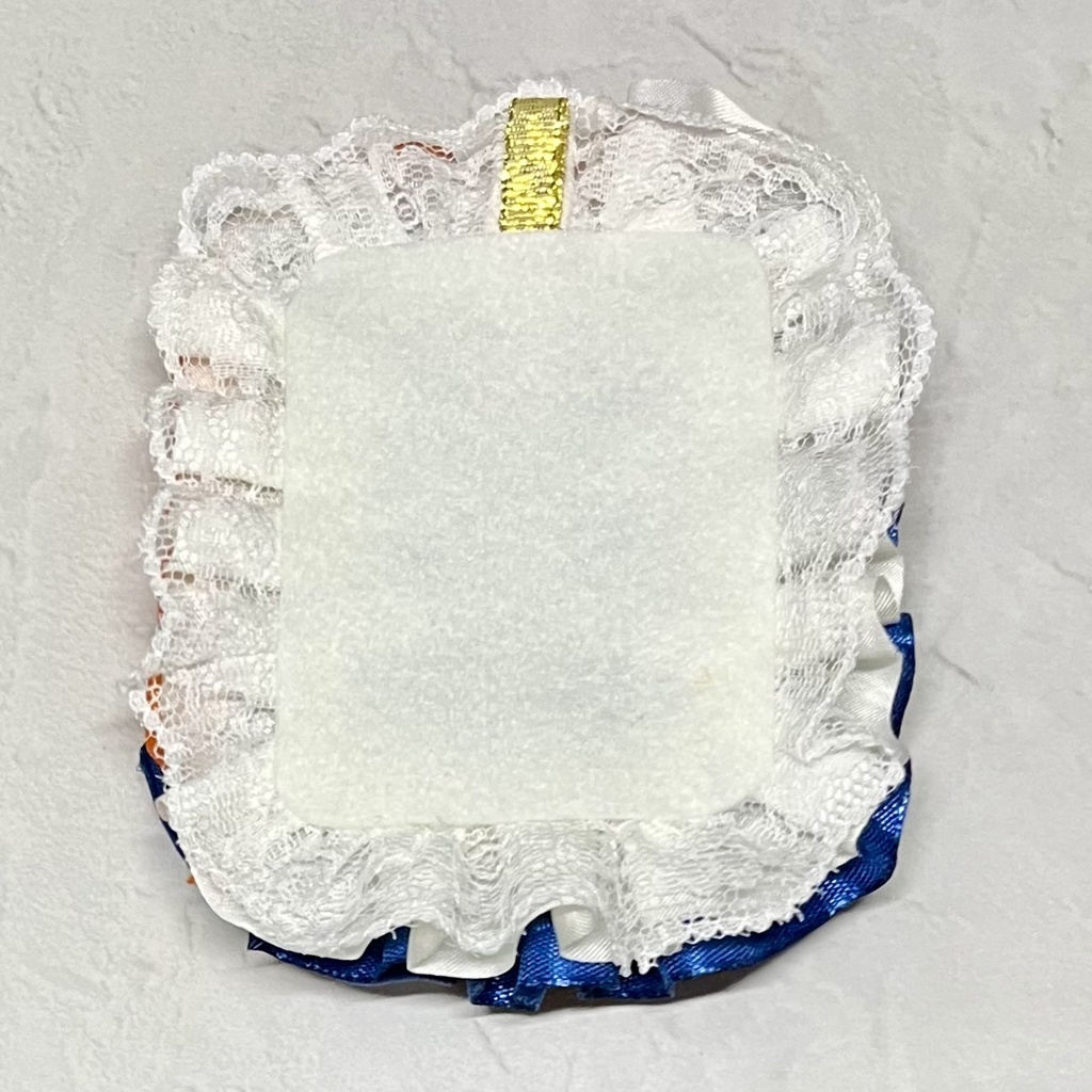 トレカケースデコ B8 青×オレンジ