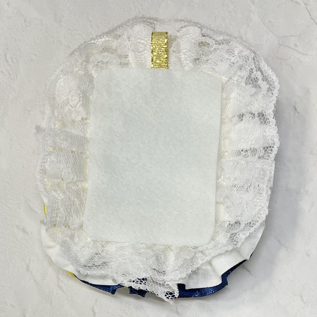 トレカケースデコ B8 黄色×紺色×白