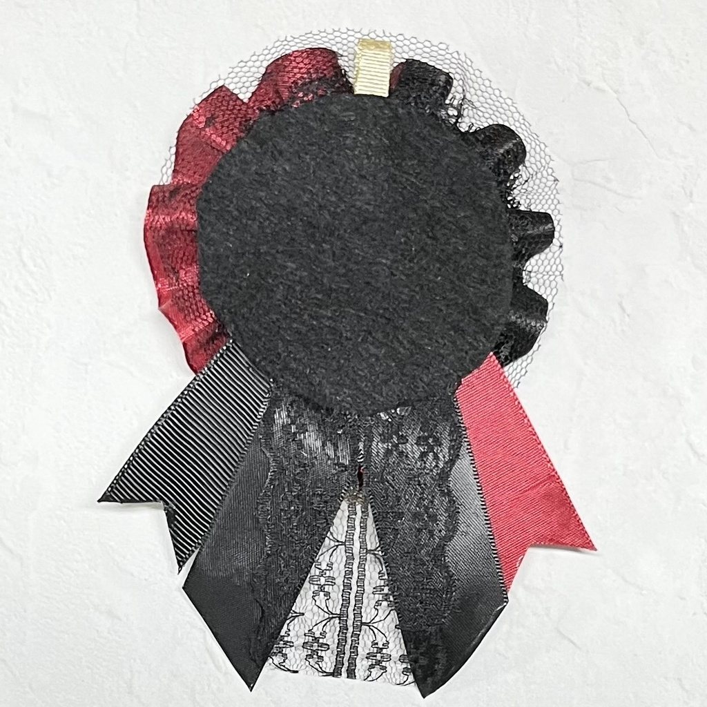 痛ロゼット 57mm ワインレッド×黒