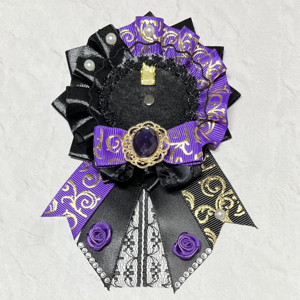 痛ロゼット 57mm 紫×黒