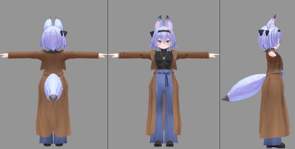 幽狐さん向け ワイドパンツ+ロングコート