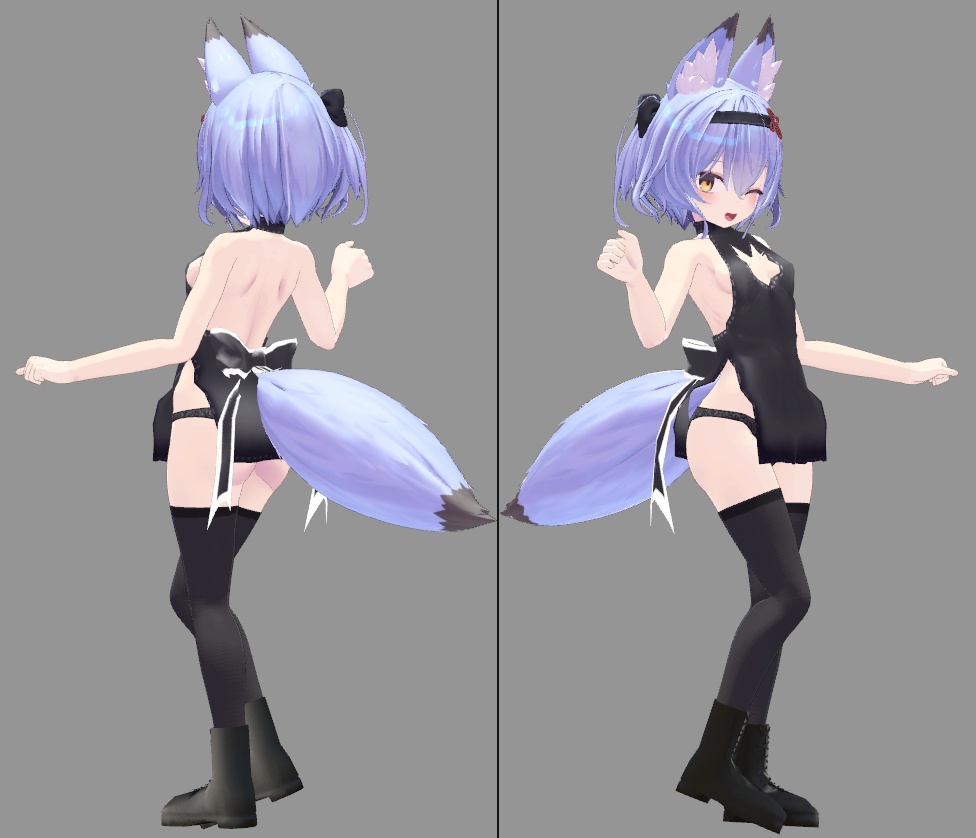 幽狐さん向け チャイナ風・狐エプロン(cloth使用)