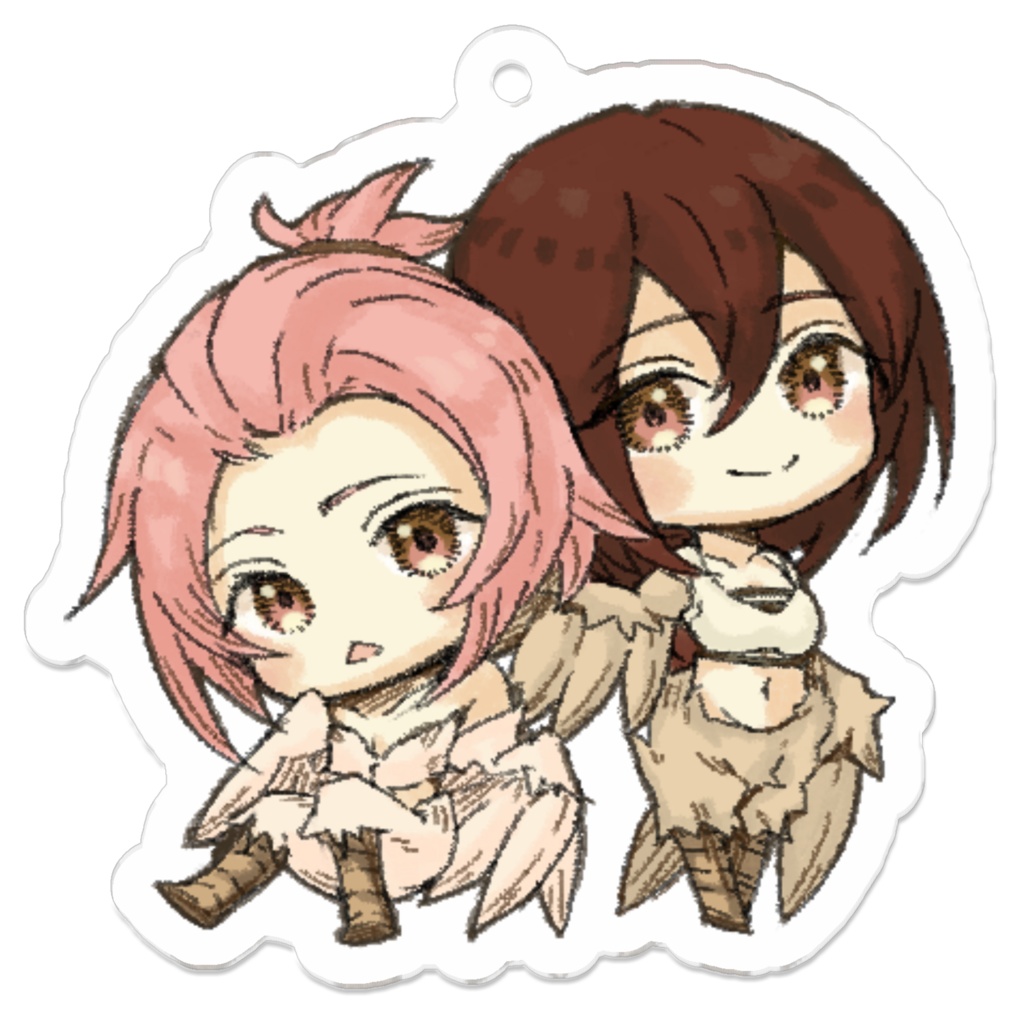 【アクリルキーホルダー】⑭ハーピーツインズ（もんむす・くえすと！Fanmade）