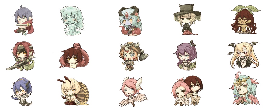 【マグカップ】15キャラ① (もんむす・くえすと!Fanmade)