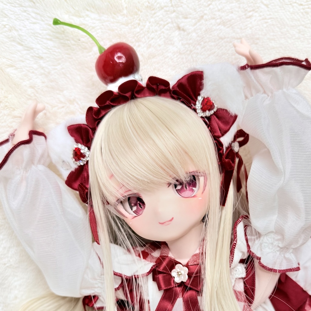 さくらんぼねこちゃんヘッドドレス