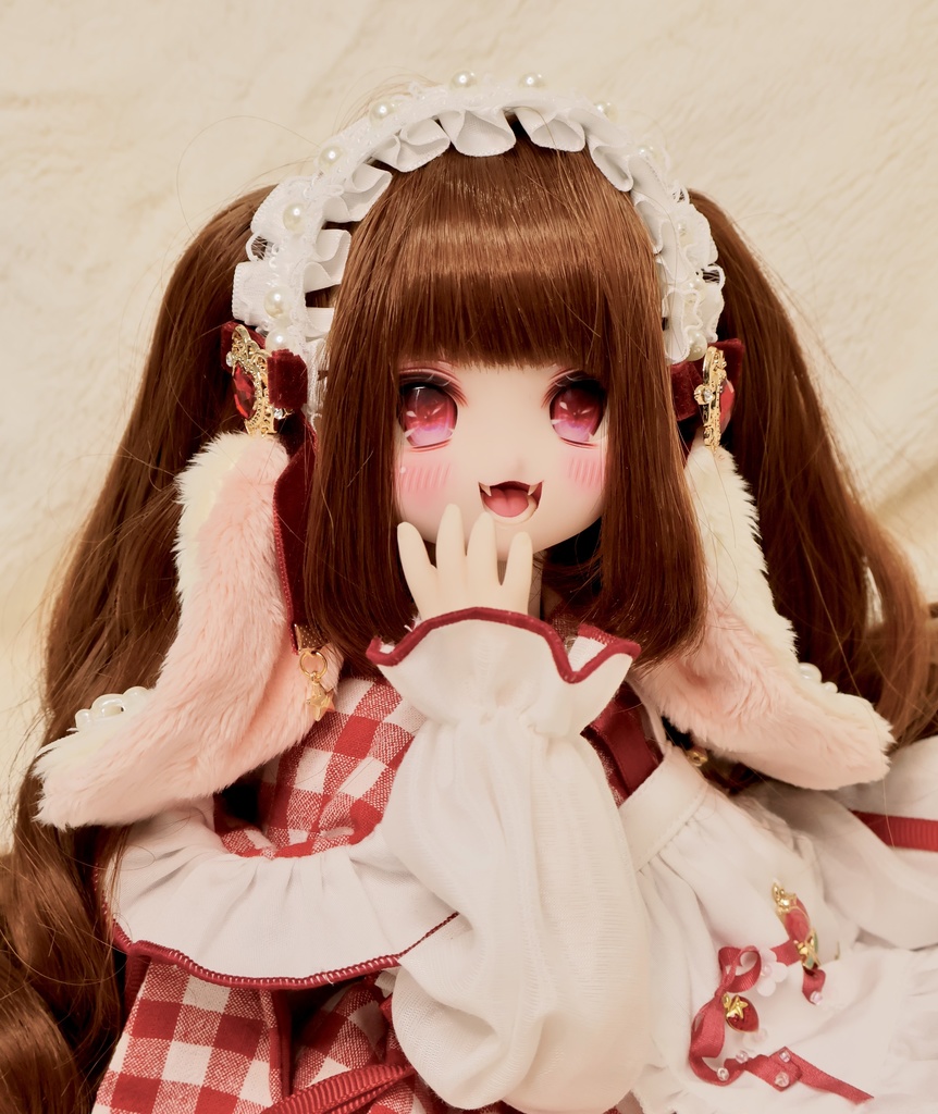 クリスマスうさちゃんヘッドドレス