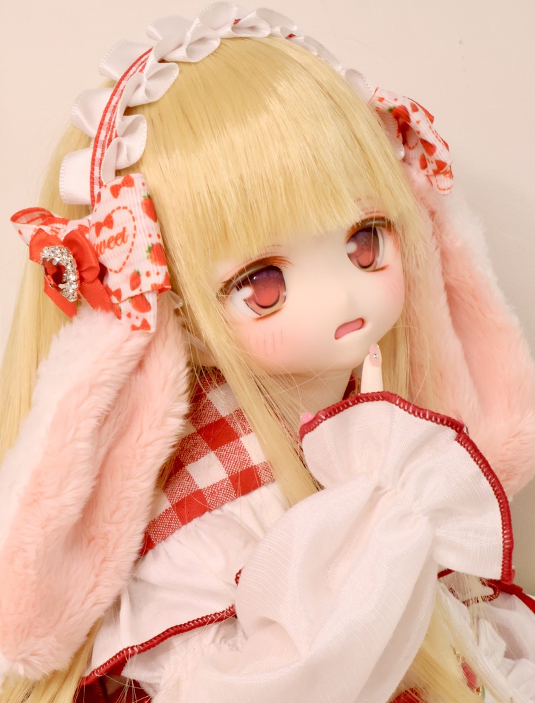スイートうさみみヘッドドレス 【レッド】