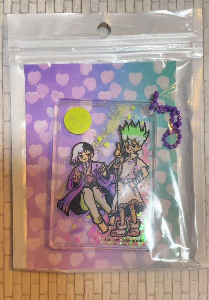 千ゲ　♡のグリッターアクキー
