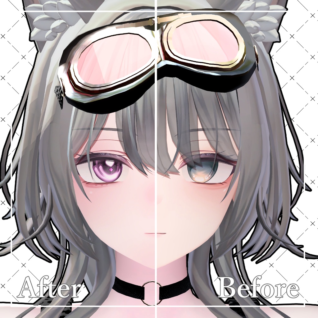 公開中 【 Suiha / 翠羽対応】シンプルメイクTexture+Eye Texture