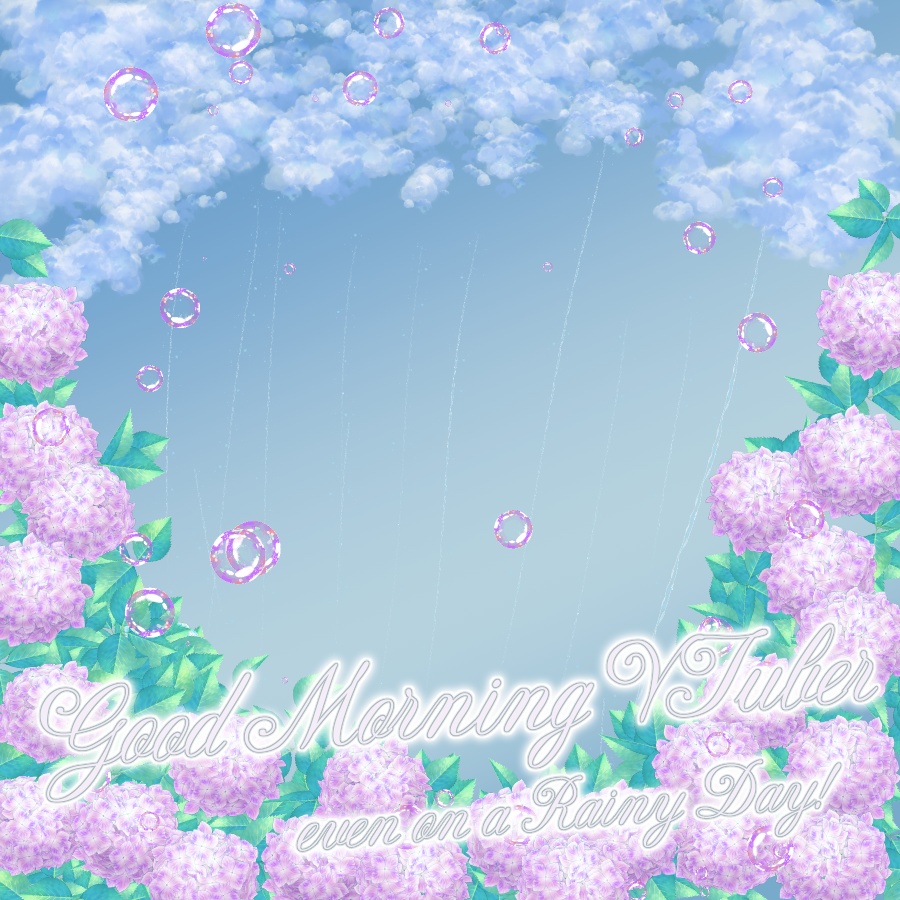【無料】雨の日でもおはよう☔おはようVTuber素材【投げ銭あり】