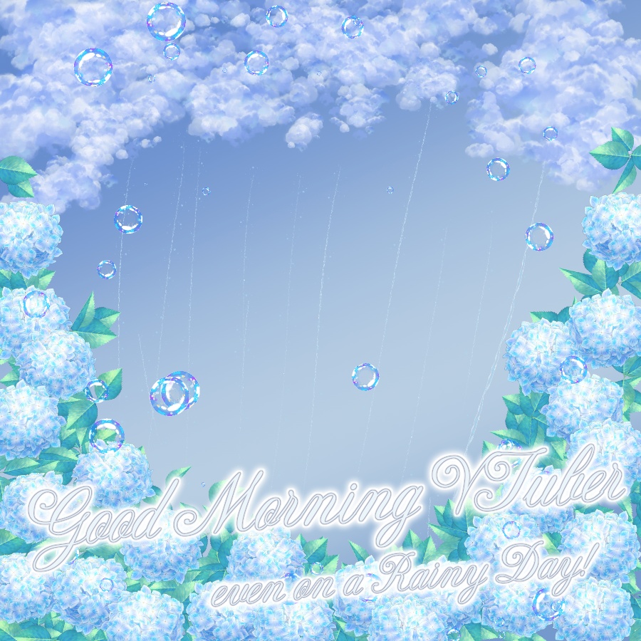 【無料】雨の日でもおはよう☔おはようVTuber素材【投げ銭あり】