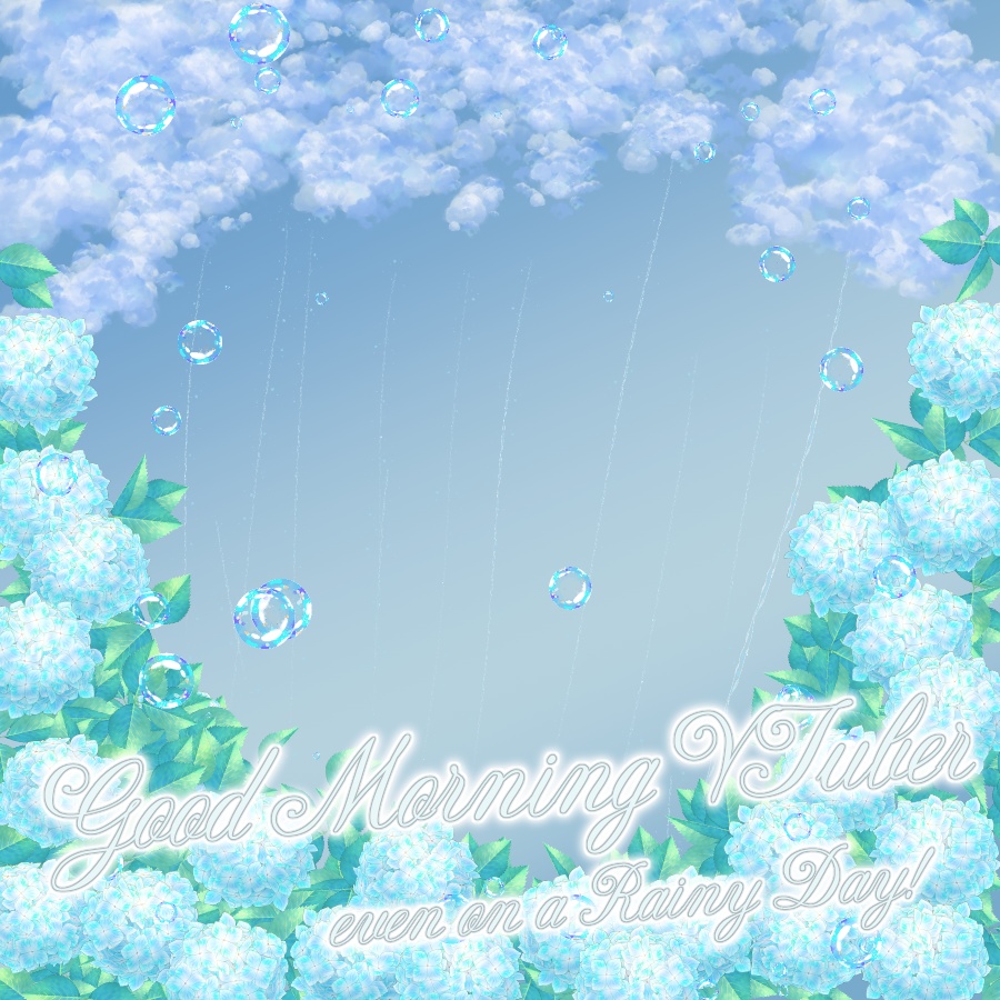 【無料】雨の日でもおはよう☔おはようVTuber素材【投げ銭あり】