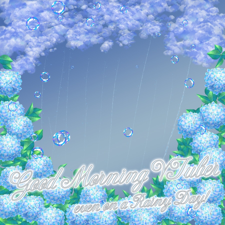 【無料】雨の日でもおはよう☔おはようVTuber素材【投げ銭あり】