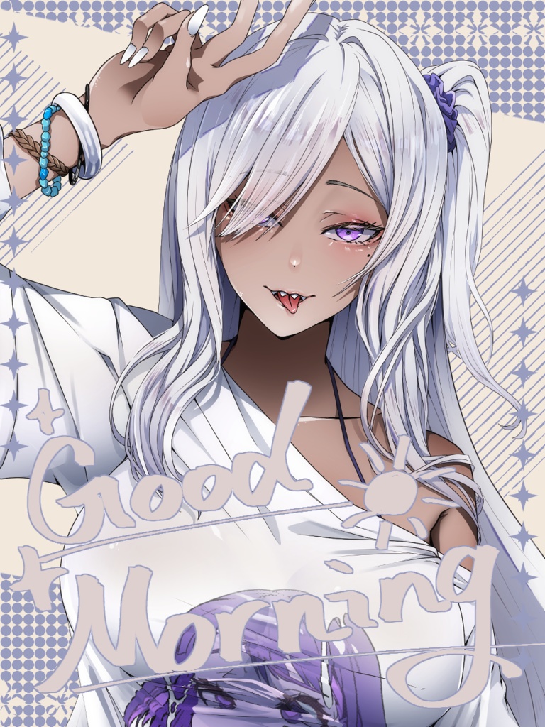 【無料】重ねるだけ!シンプルかわいいおはV素材【投げ銭あり】