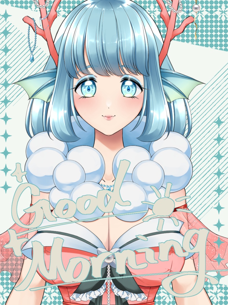 【無料】重ねるだけ!シンプルかわいいおはV素材【投げ銭あり】