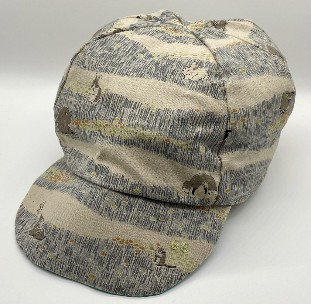 【Sサイズ】サイクルキャップ（森の動物たち/ベージュ）