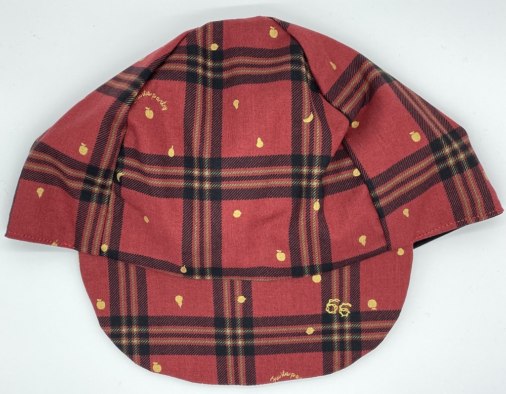 【Mサイズ】サイクルキャップ 〜赤チェック〜