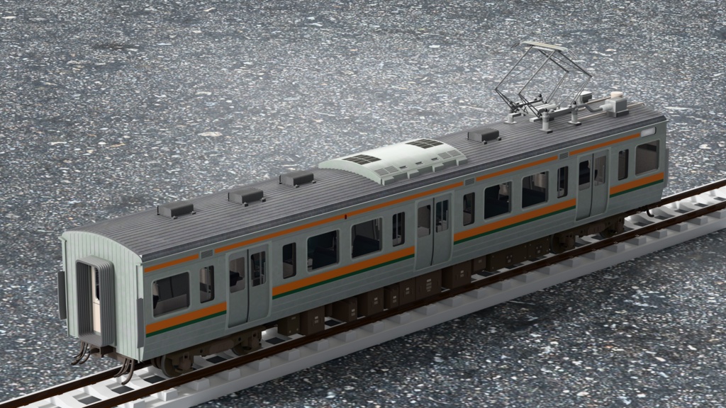 【3Dモデル】211系 湘南色