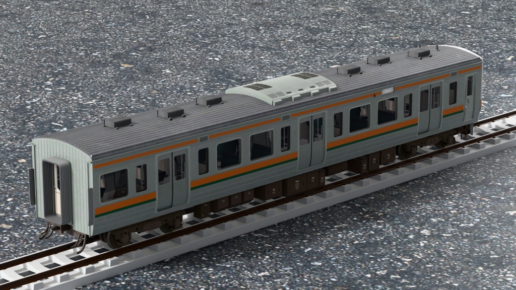【3Dモデル】211系 湘南色