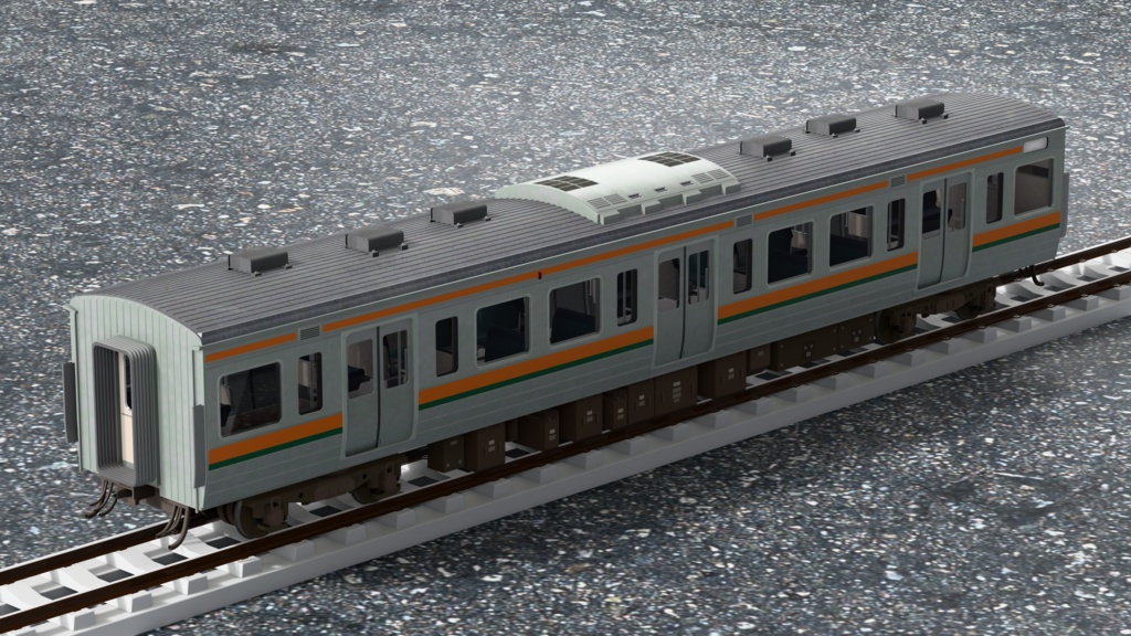 【3Dモデル】211系 湘南色