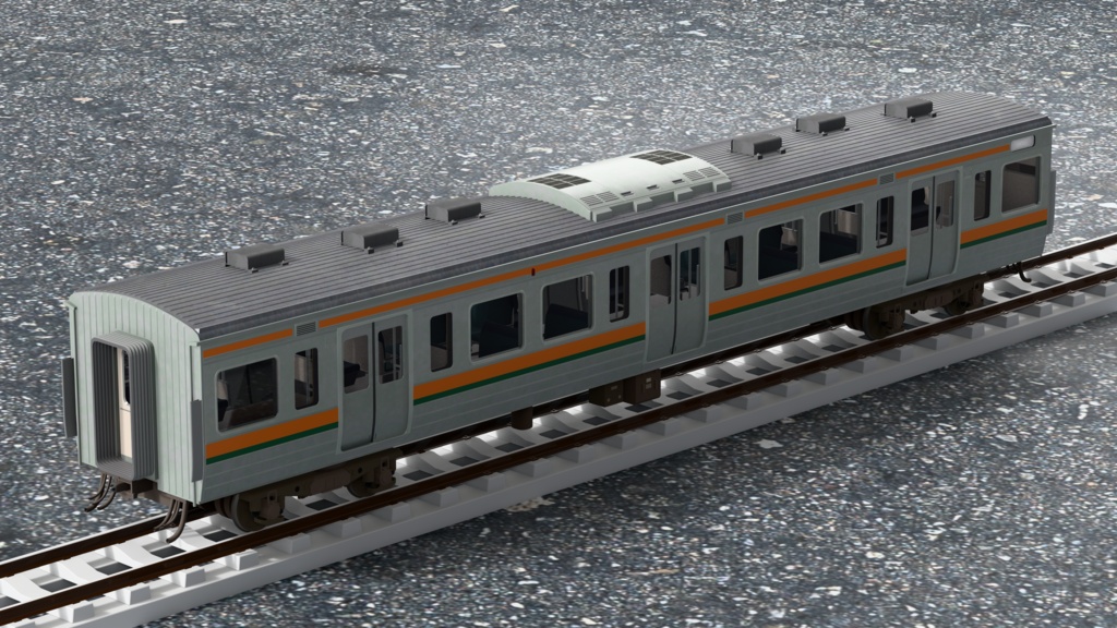 【3Dモデル】211系 湘南色