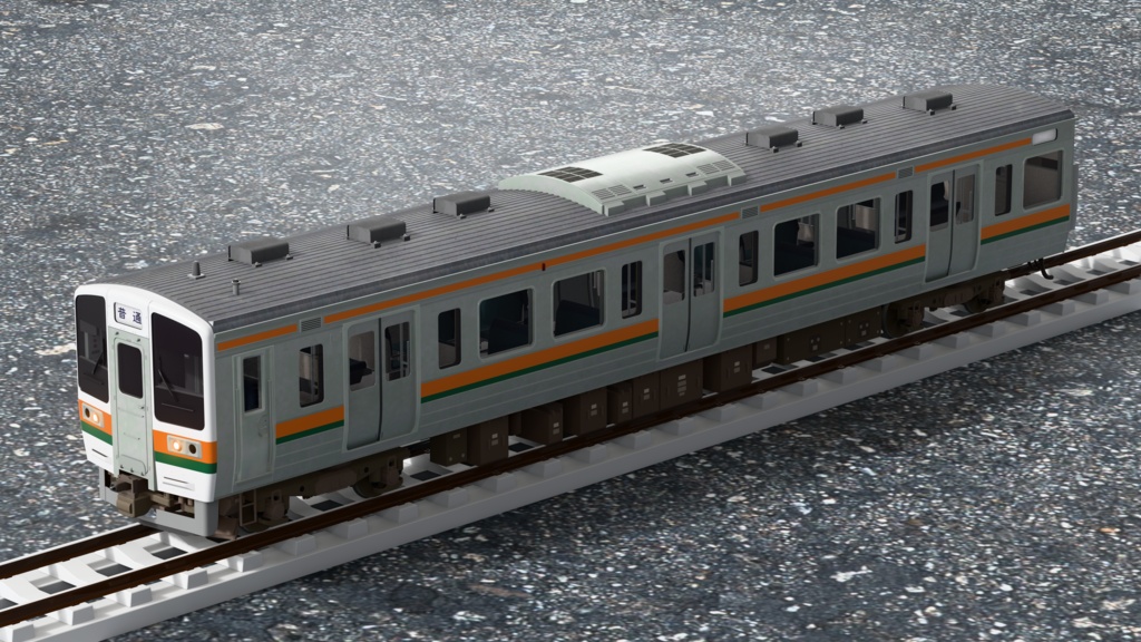 【3Dモデル】211系 湘南色