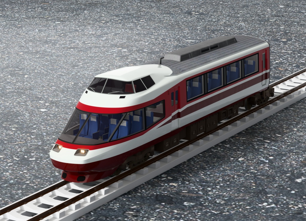 【3Dモデル】小田急ロマンスカー 10000形 HiSE