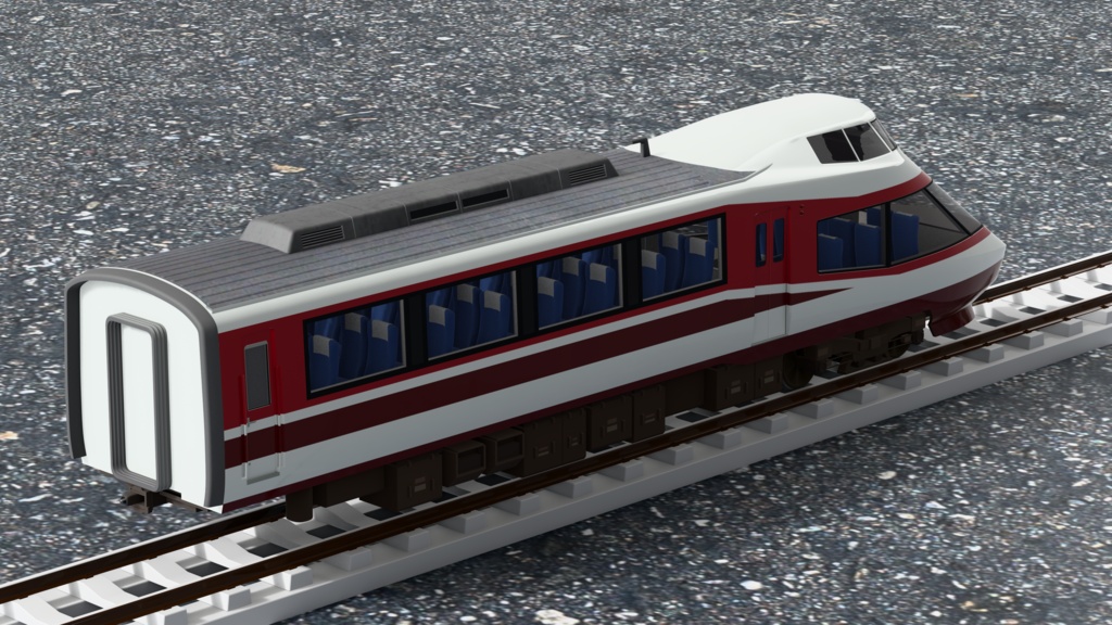 【3Dモデル】小田急ロマンスカー 10000形 HiSE