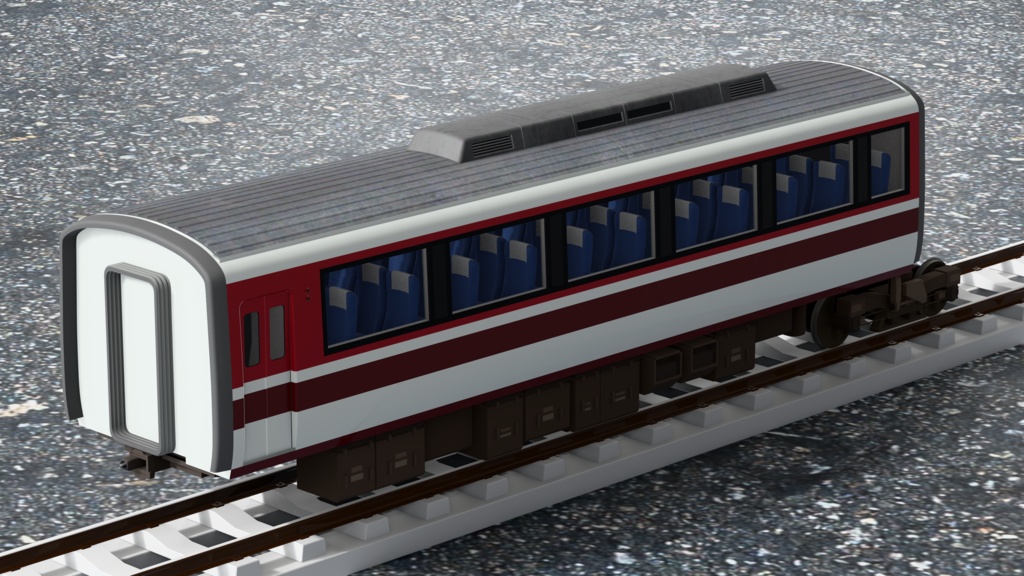 【3Dモデル】小田急ロマンスカー 10000形 HiSE