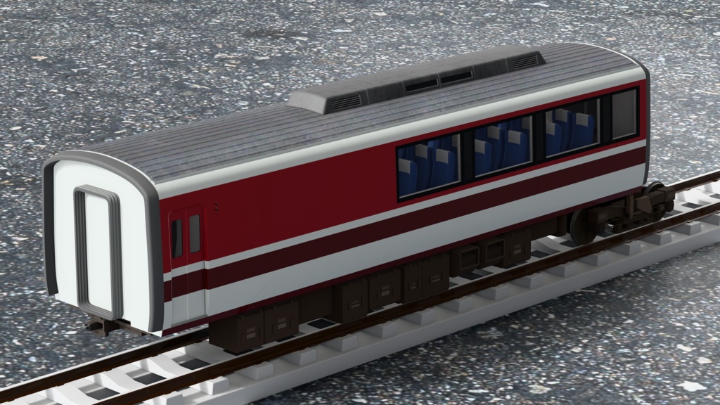 【3Dモデル】小田急ロマンスカー 10000形 HiSE