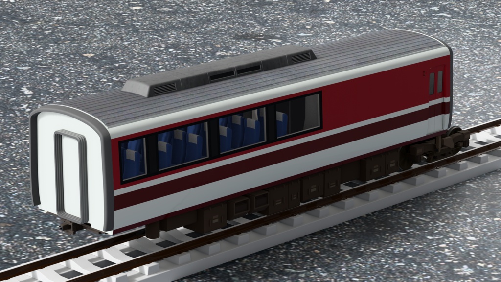 【3Dモデル】小田急ロマンスカー 10000形 HiSE
