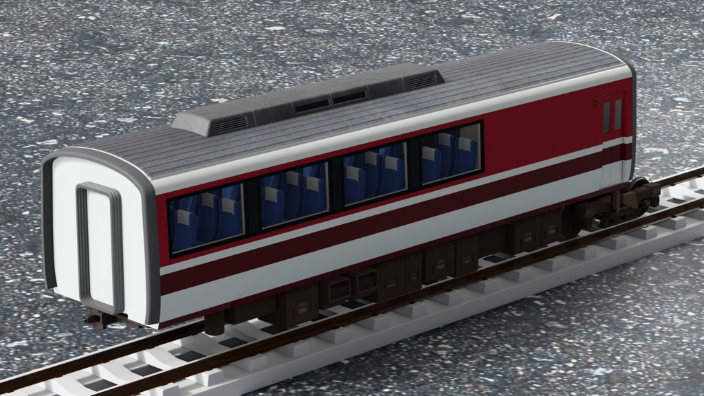 【3Dモデル】小田急ロマンスカー 10000形 HiSE